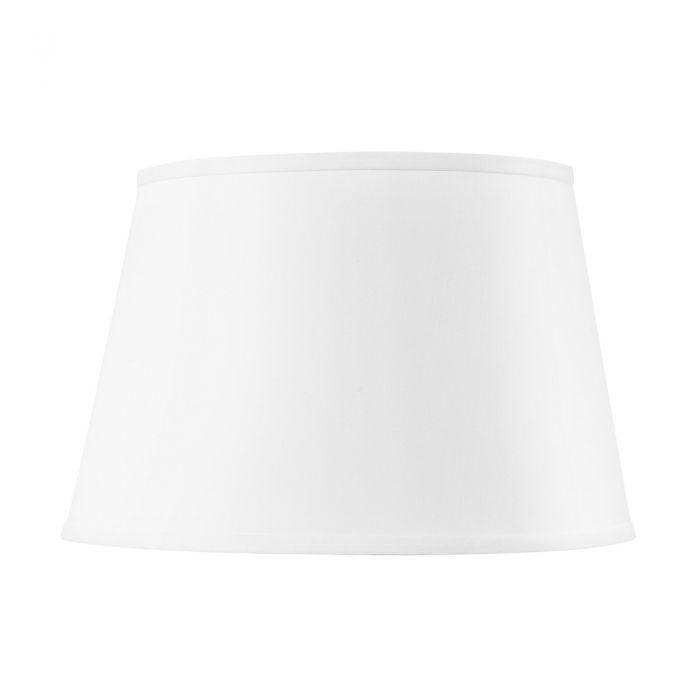 16" Shade with Gold in White - Noble Designs