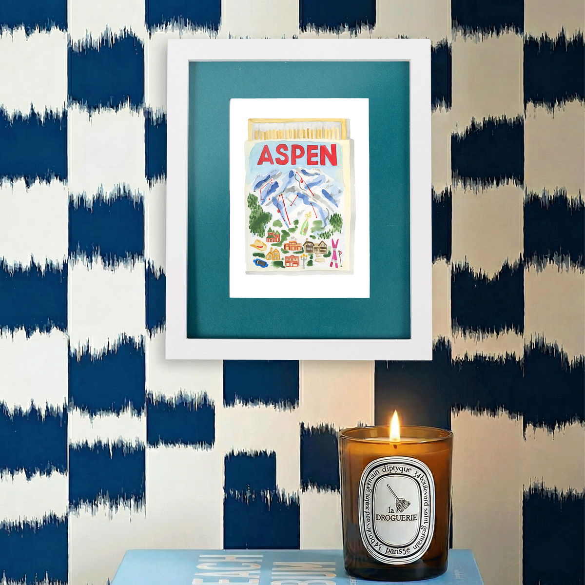 Aspen Matchbook Art Print-Noble Designs
