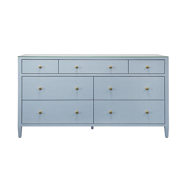 Carnegie Light Blue Seven Drawer Chest
