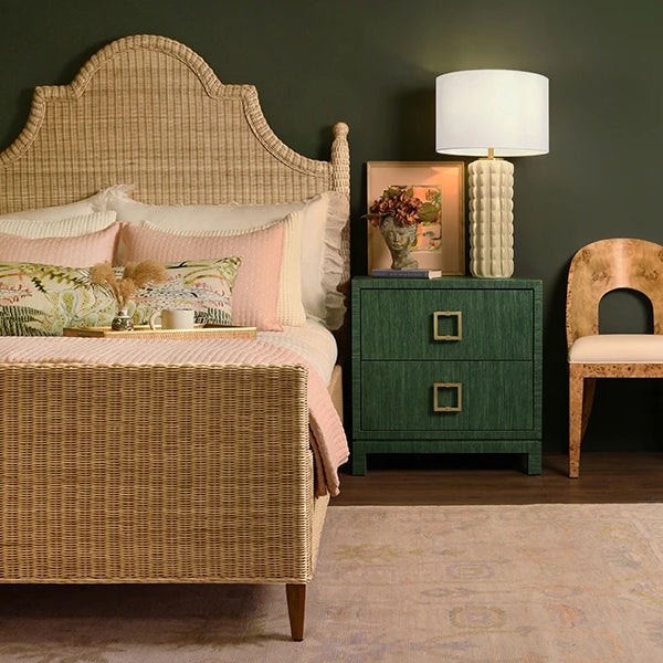 Chamberlain Rattan Bed Frame, Queen