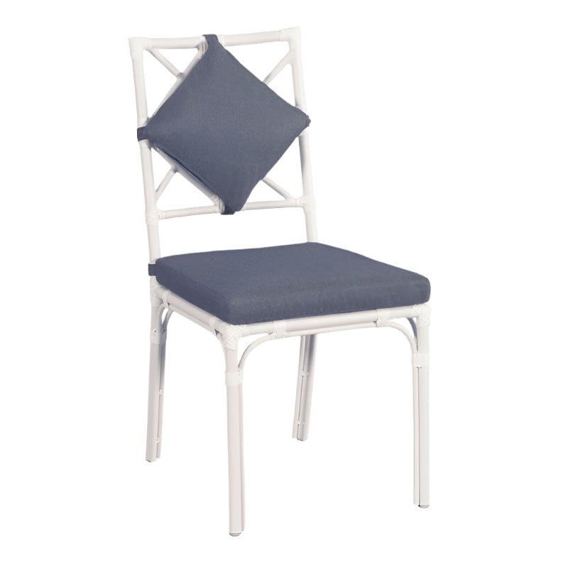 Carlyle Outdoor Dining Chair-White-Noble Designs1