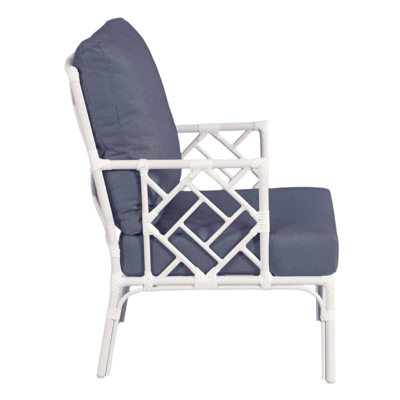 Carlyle Outdoor Occasional Arm-White-Noble Designs1