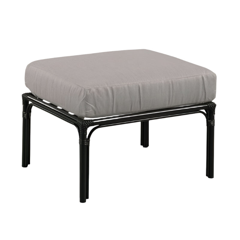 Carlyle Outdoor Ottoman-Black-Noble Designs1