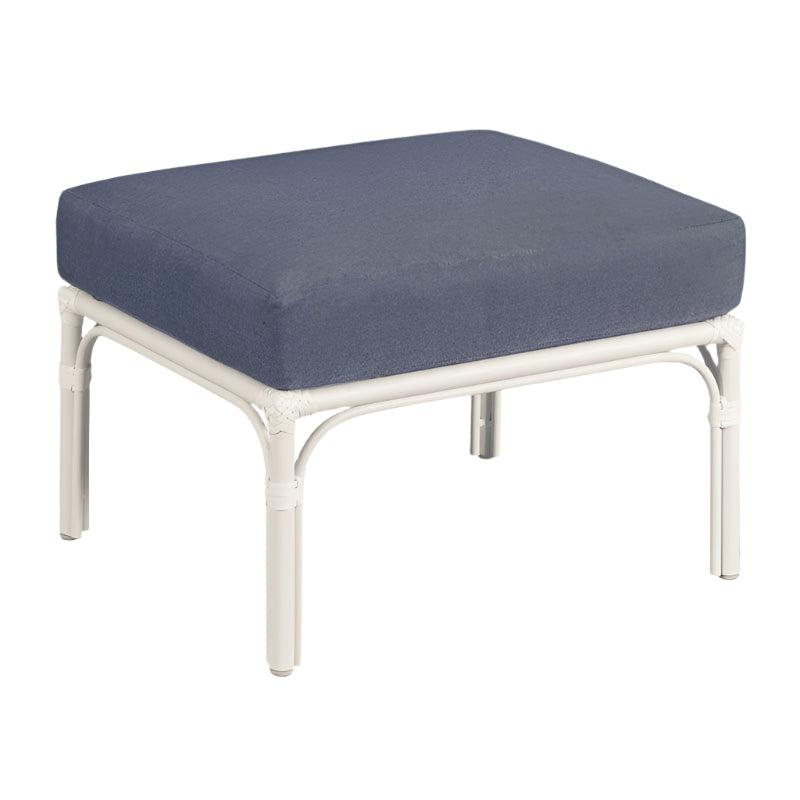 Carlyle Outdoor Ottoman-White-Noble Designs1