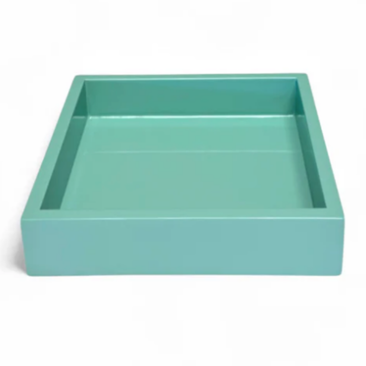 Ice Blue Lacquered Napkin Tray - Noble Designs