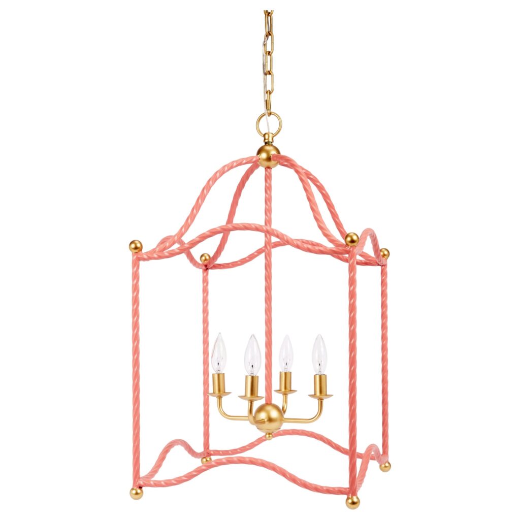 Blush And Gold Maggie Lantern - Noble Designs