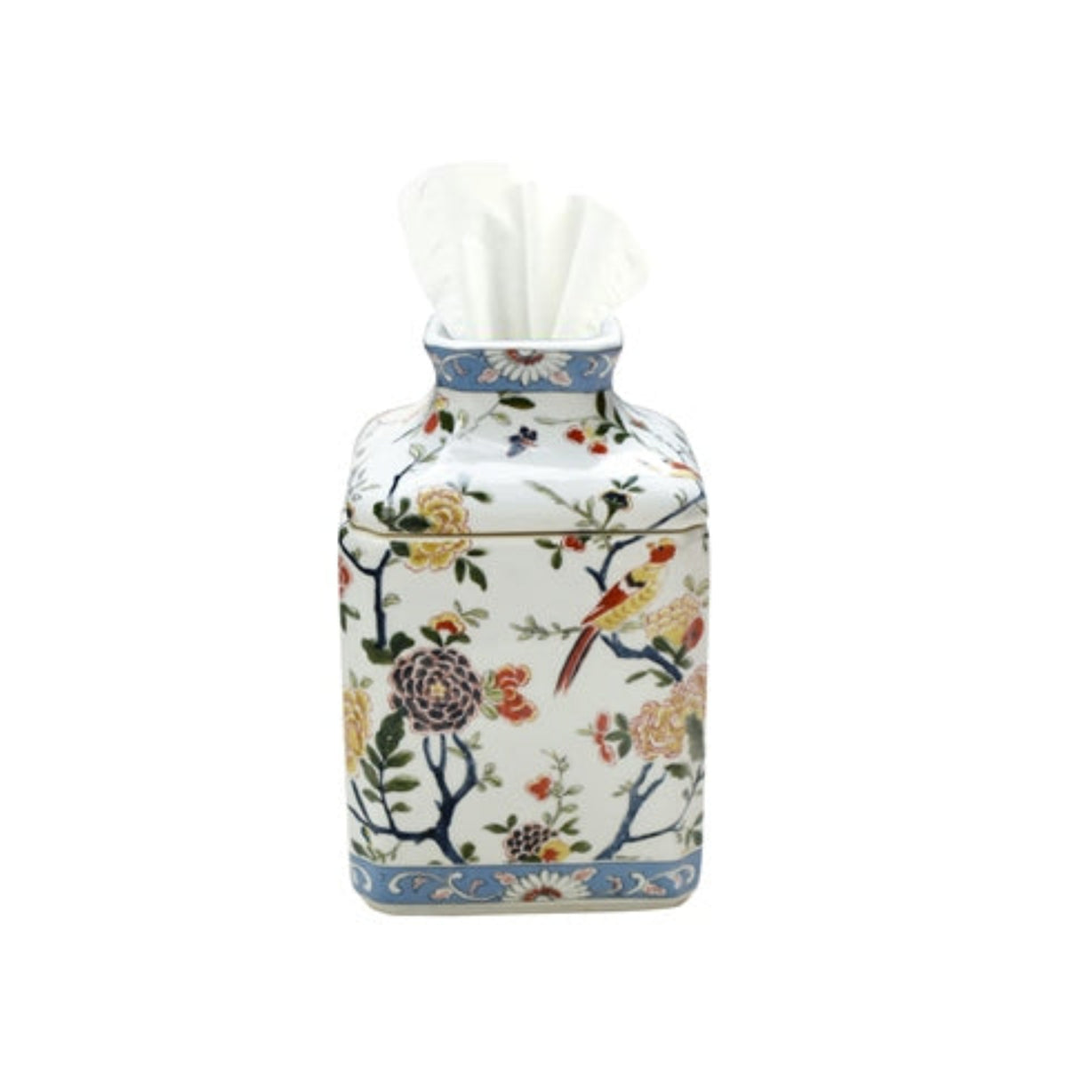 Floral Porcelain Tissue Holder – Noble Designs