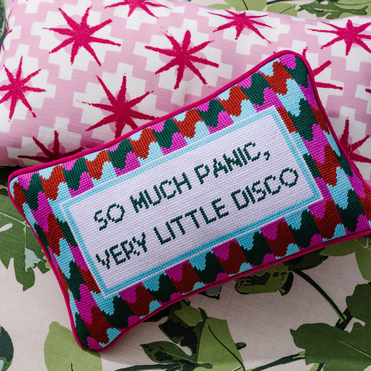 Panic at the Disco Needlepoint Pillow-Noble Designs