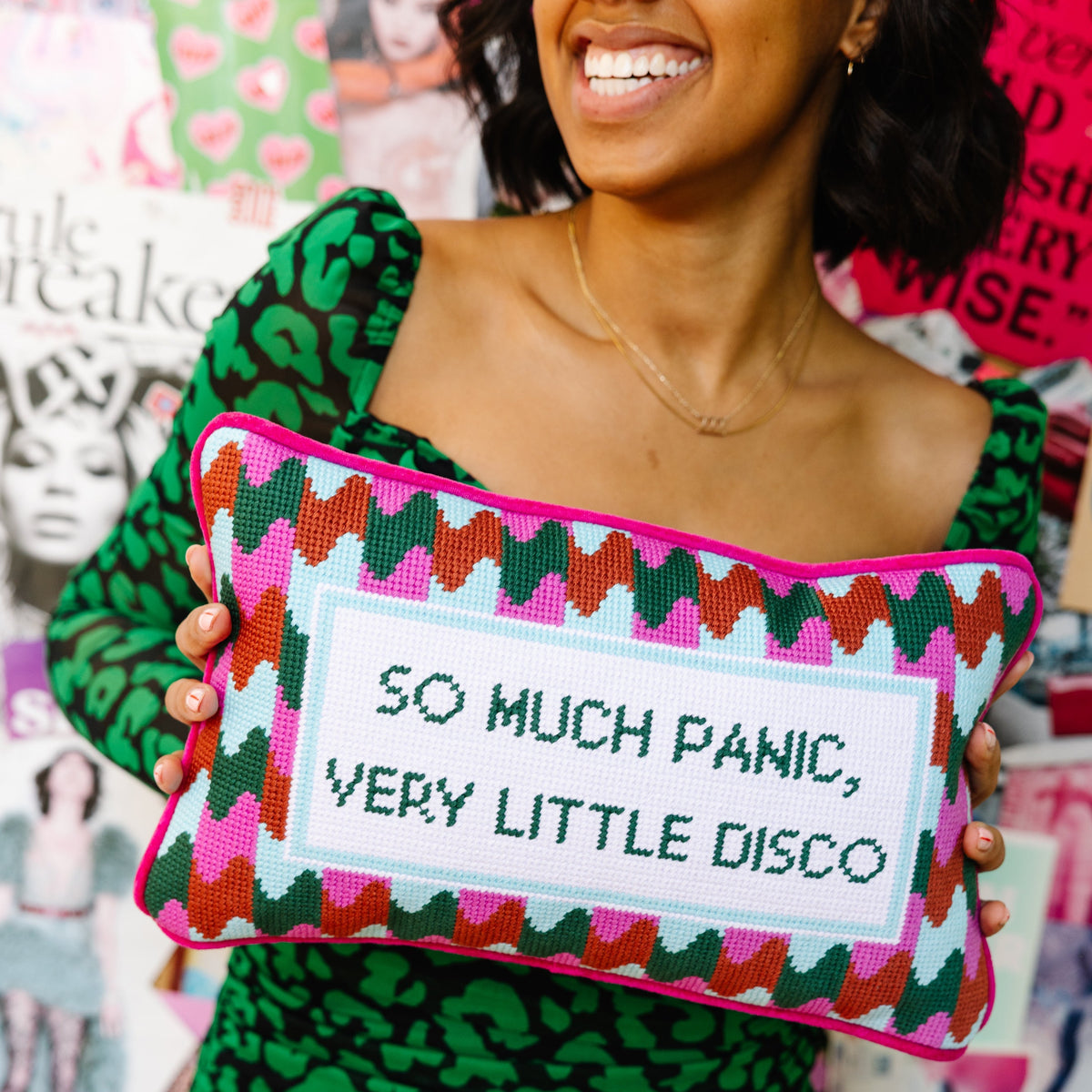 Panic at the Disco Needlepoint Pillow-Noble Designs