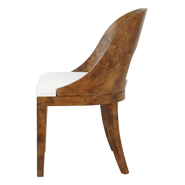 Rafferty Dark Burl Wood Dining Chair