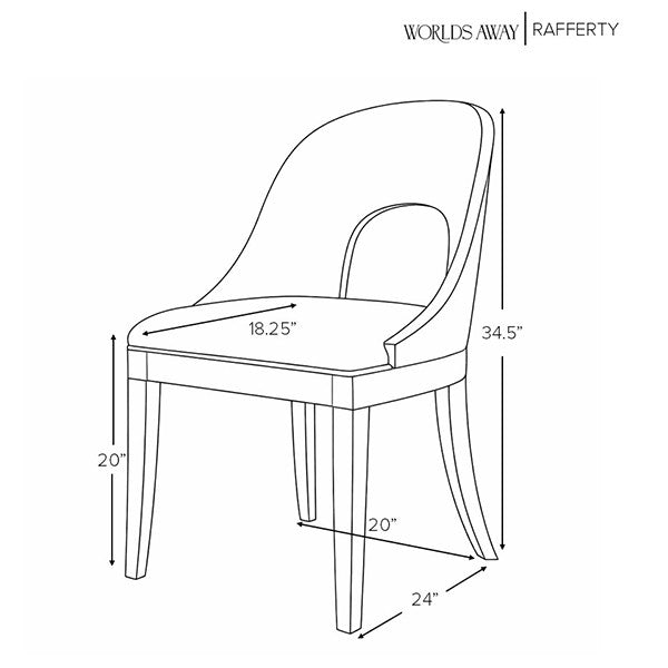 Rafferty Dark Burl Wood Dining Chair