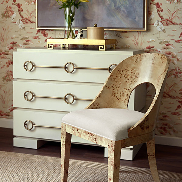 Rafferty Burl Wood Dining Chair