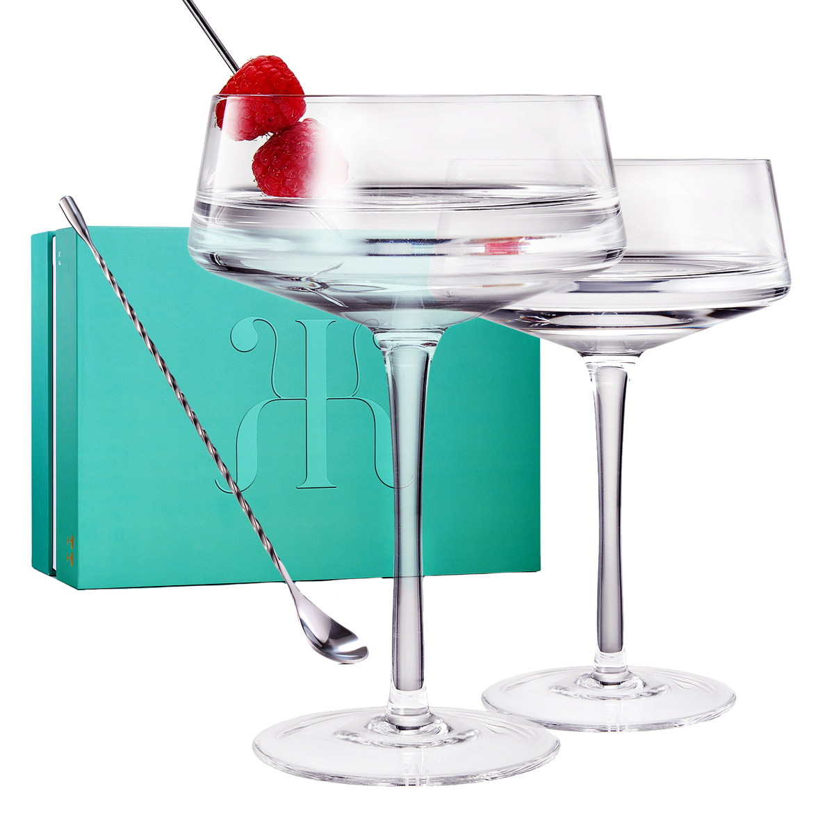 Luxury Martini Glass, Set of 2 - Noble Designs