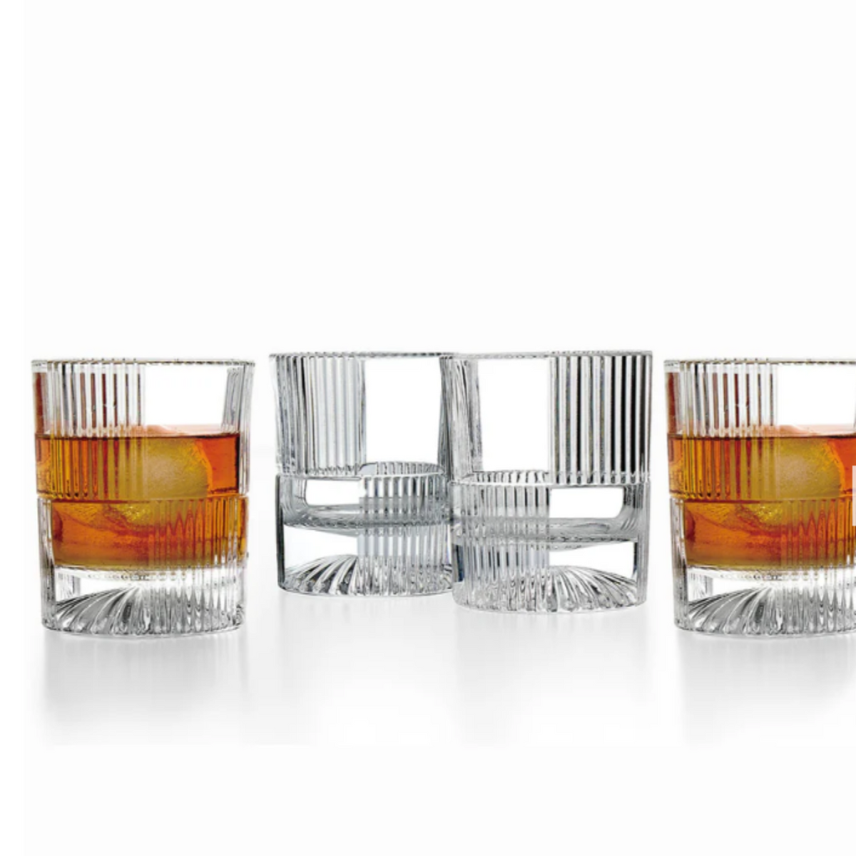 Scatola Double Old Fashion Glasses, Set of 4 - Noble Designs