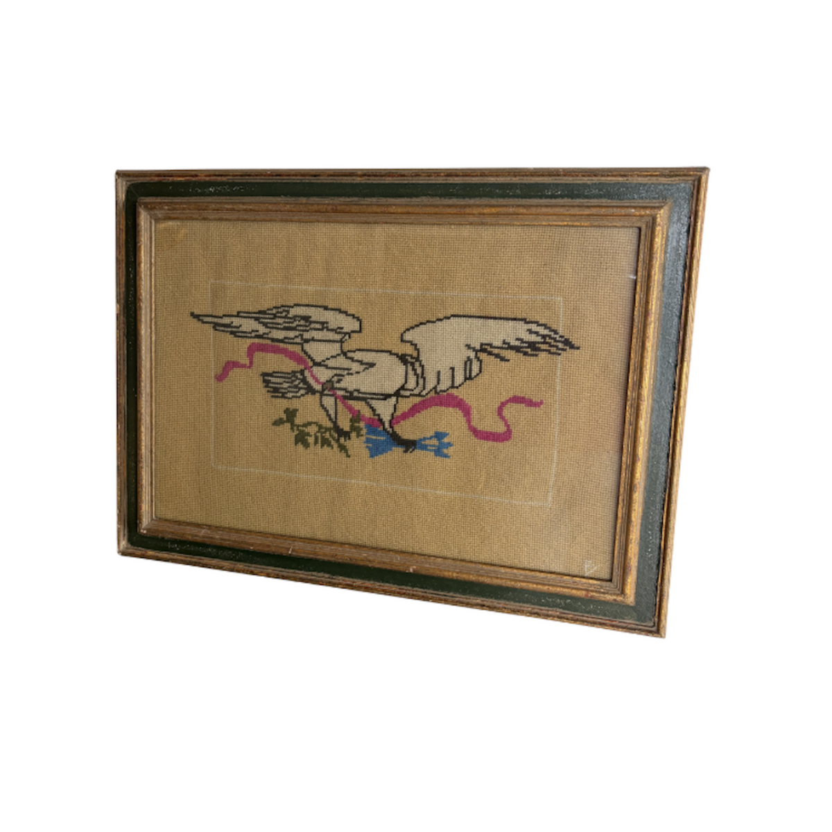 Vintage Eagle Needlepoint Art - Noble Designs