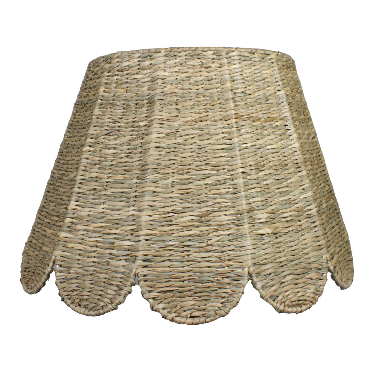Seagrass Lampshade - Scalloped in Natural-Noble Designs