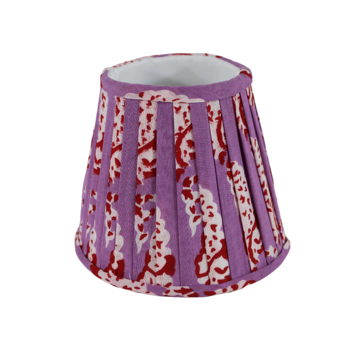 Small Fabric Shade Cover in Paisley and Love-Noble Designs