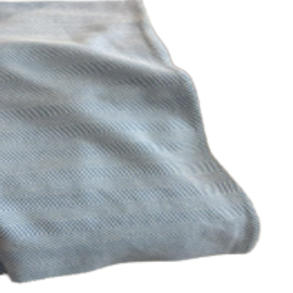 Herringbone Throw in Blue - Noble Designs