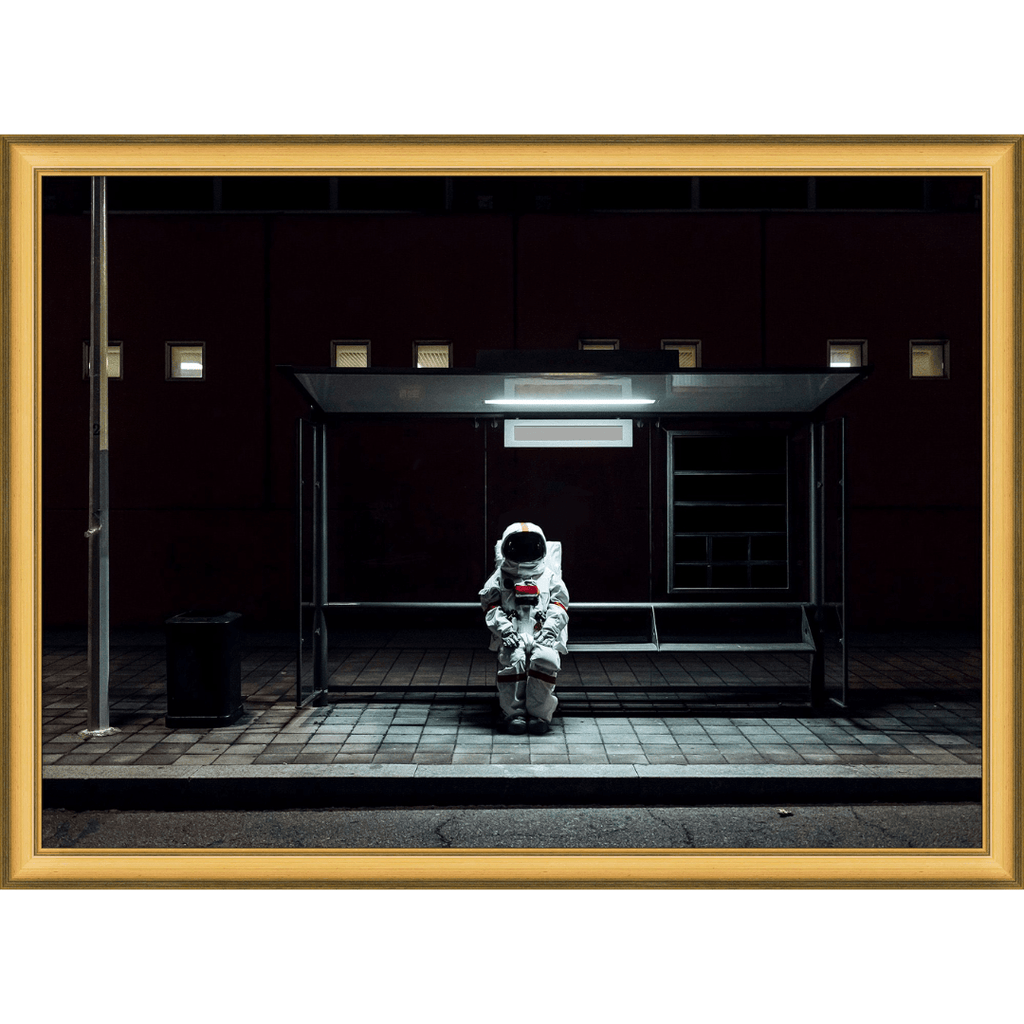 Astronaut Waiting for a Bus - Noble Designs