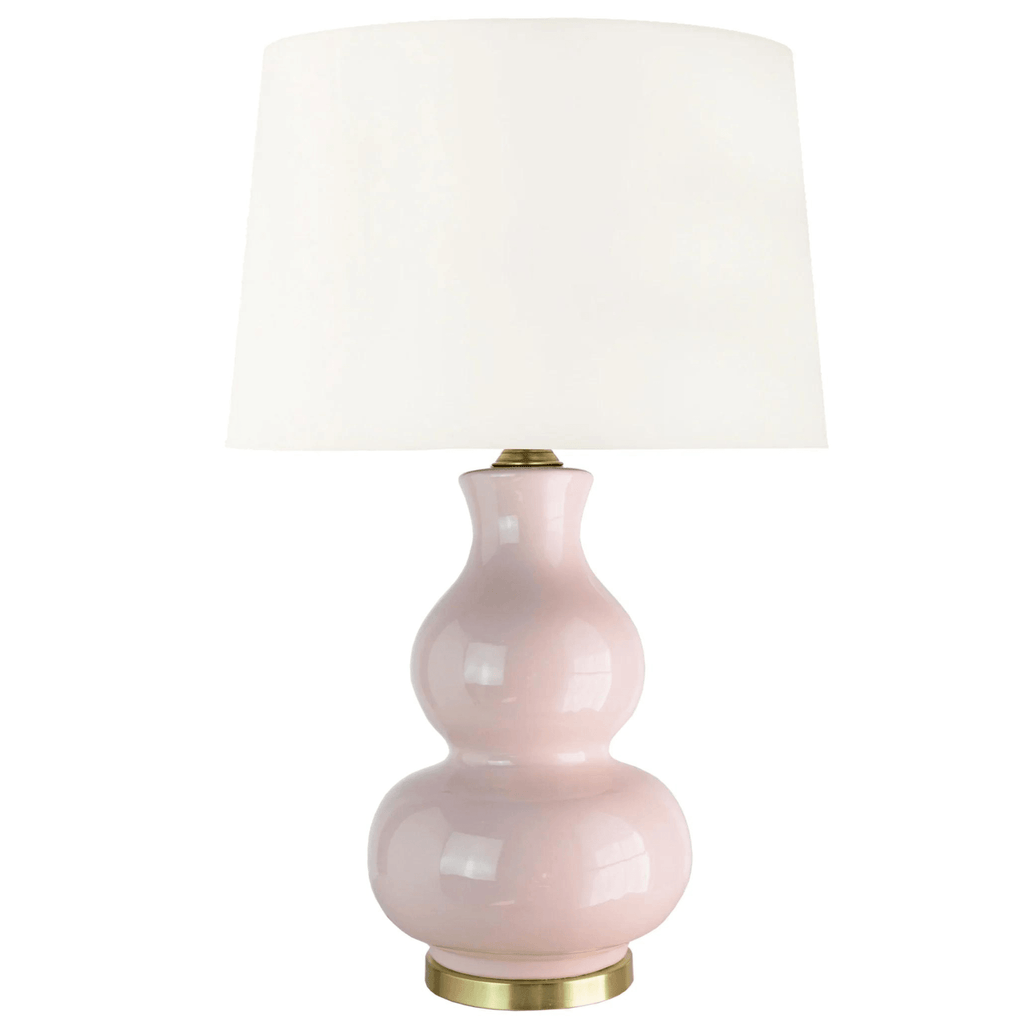 Athena Gourd Table Lamp, Blush - Noble Designs