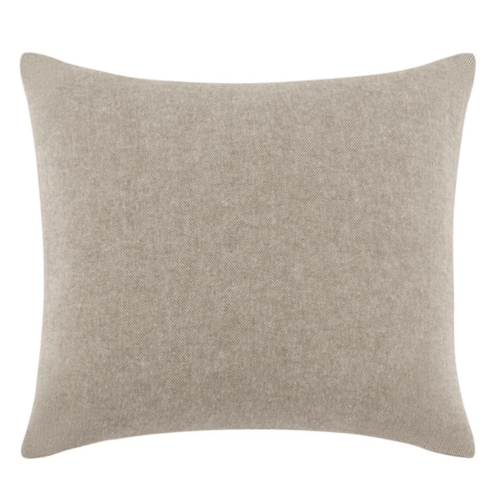 Barnwood Solid Herringbone Pillow Cover - Noble Designs