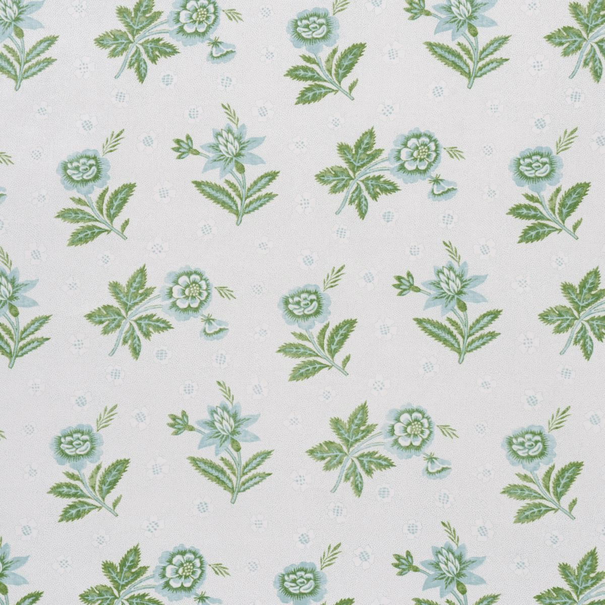 Colline Leaf & Aqua Drapes - Noble Workroom