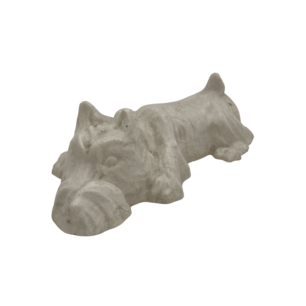 Ceramic Schnauzer Dog Sculpture - Noble Designs
