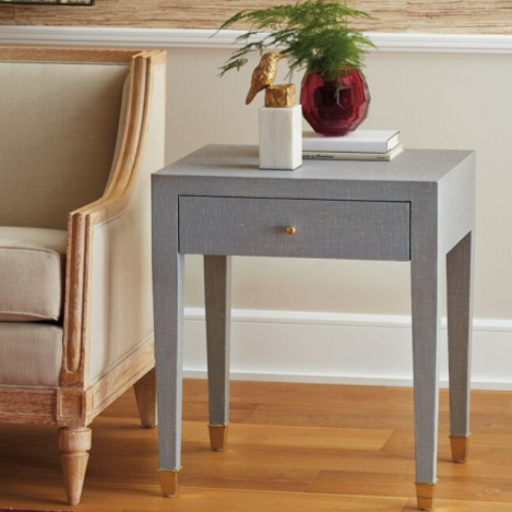 Claudette 1-Drawer Side Table - Noble Designs