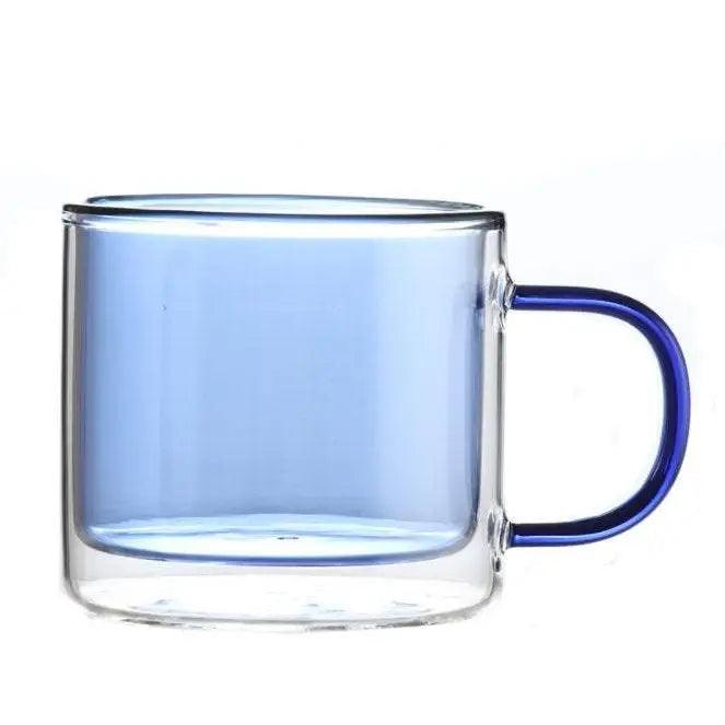 Colored Double Wall Insulated Glass Mugs - Noble Designs