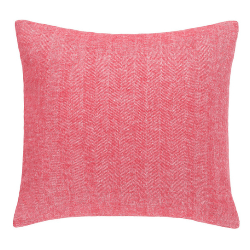 Coral Herringbone Pillow Cover - Noble Designs