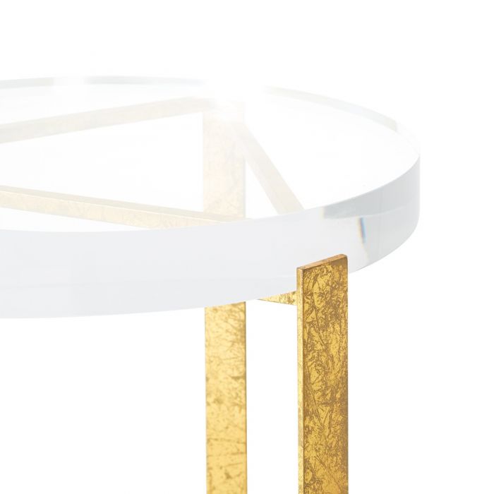 Harrison Side Table, Gold Leaf - Noble Designs