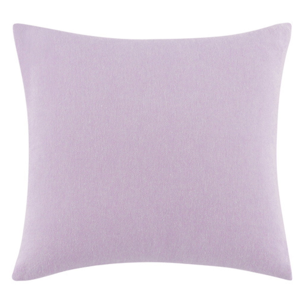 Lilac Solid Herringbone Pillow Cover - Noble Designs
