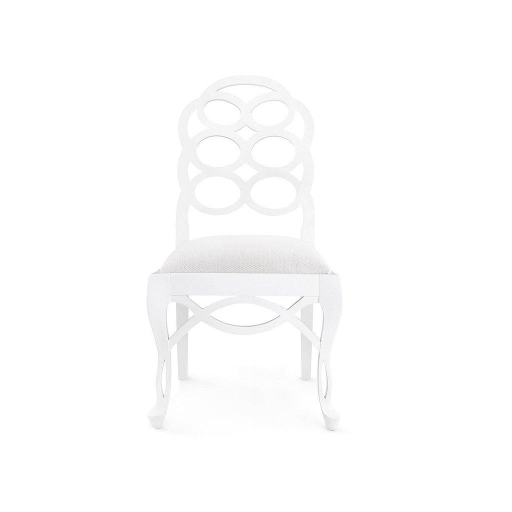 Loop Side Chair in Eggshell White - Noble Designs