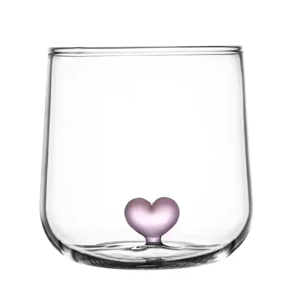 Mela Heart Shape Glass Mugs - Noble Designs