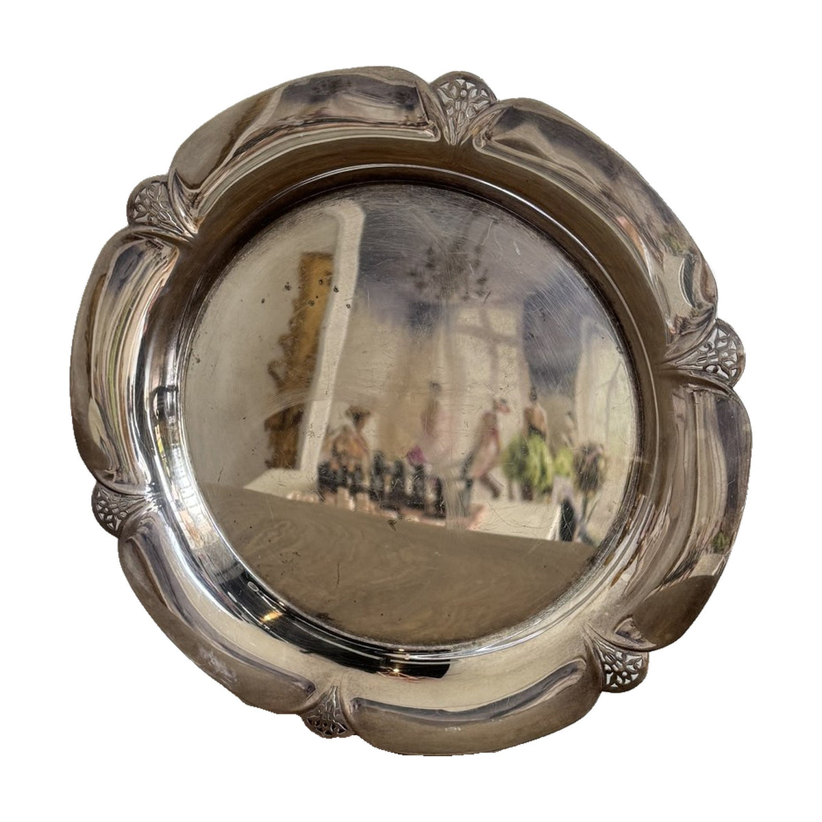 W.M. Rogers Scalloped Silver Tray - Noble Designs