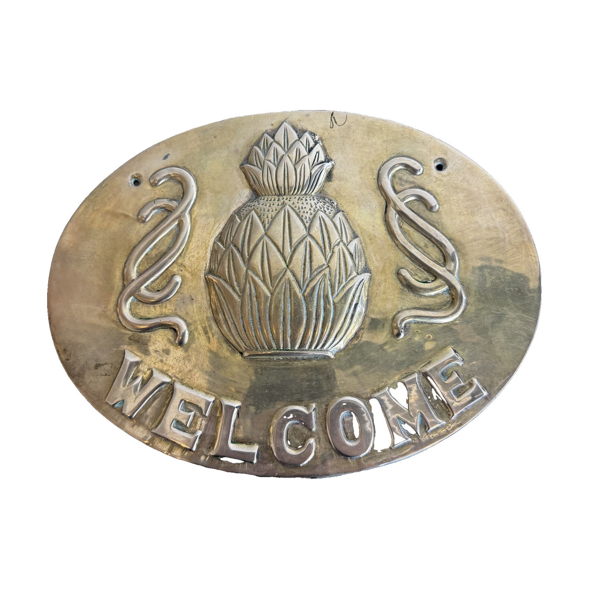 Brass Welcome Plaque - Noble Designs