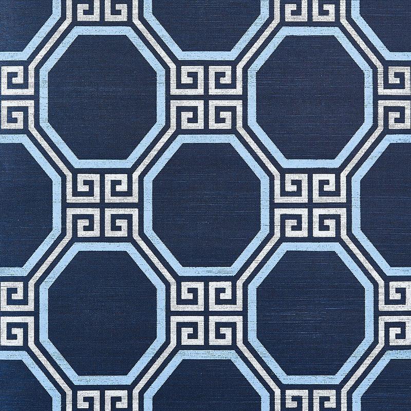 Octavia Sisal in Navy Wallpaper - Noble Designs