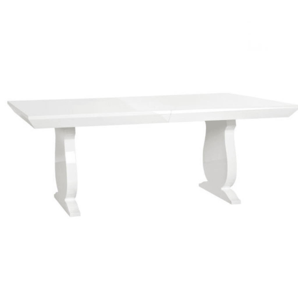 Porto Dining Table, White Pearl - Noble Designs