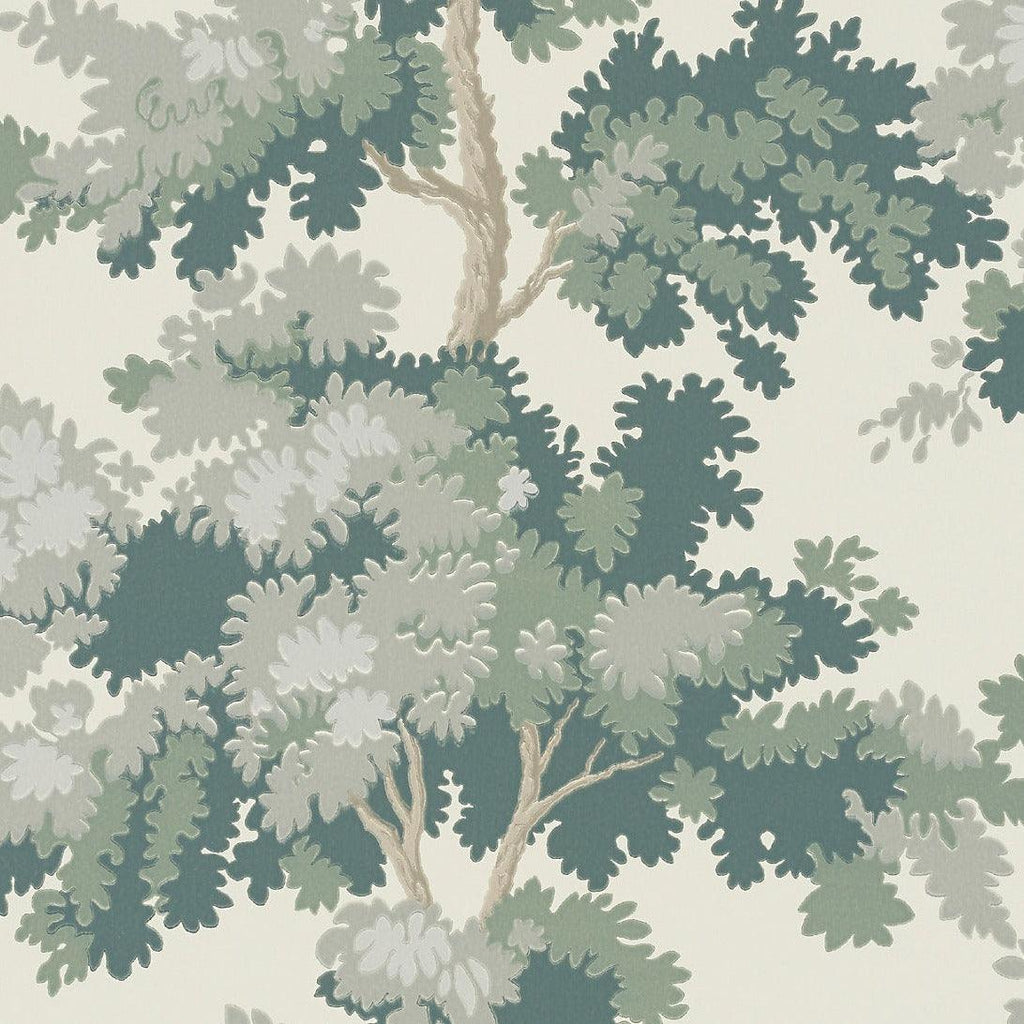 Raphael Green Wallpaper - Noble Designs