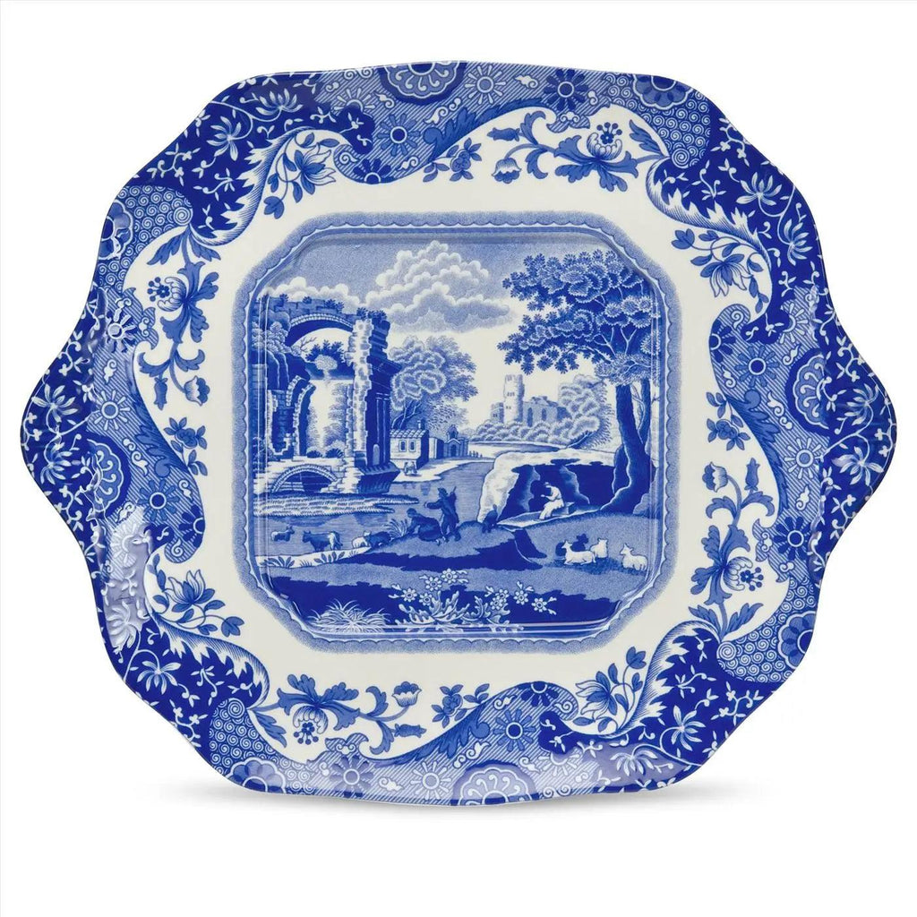 Spode Blue Italian English Bread and Butter Plates - Noble Designs