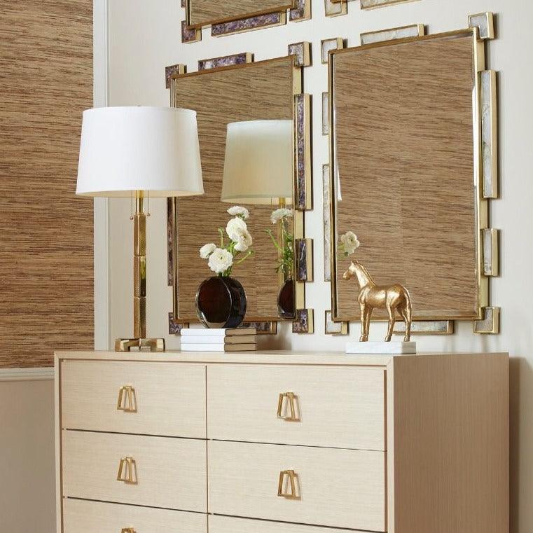 Thalia Mirror in Polished Brass and Crystal - Noble Workroom