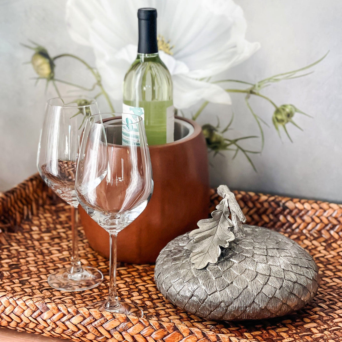 Wood Acorn Ice Bucket - Noble Designs