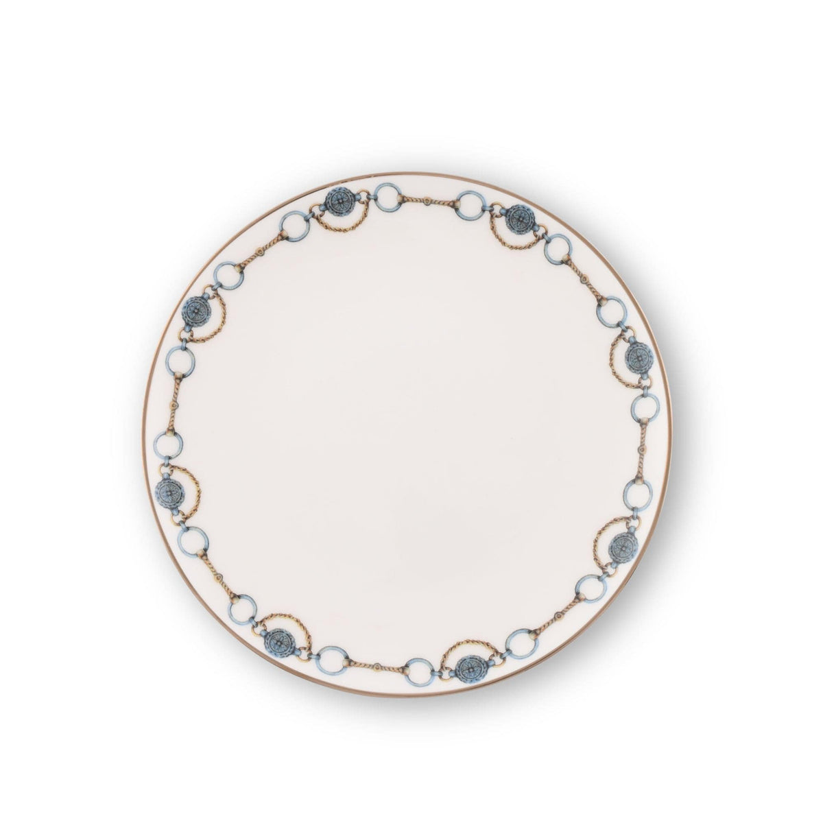 Amarillo Concho Pattern Bone China Round Bread Plate - Noble Designs
