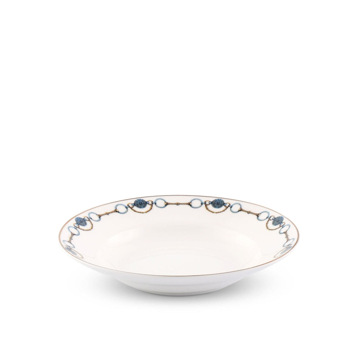 Amarillo Concho Pattern Bone China Soup Plate - Noble designs