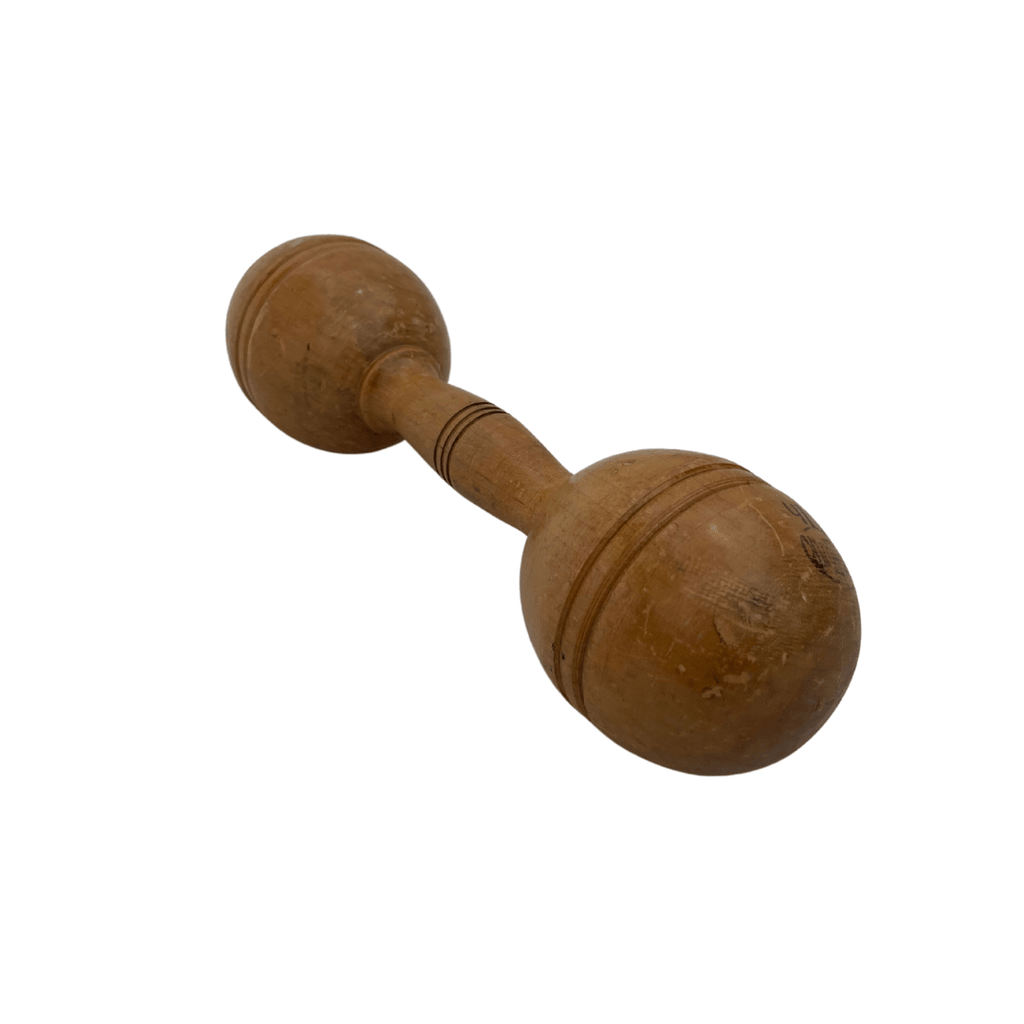 Vintage Wood Gym Weight - Noble Designs