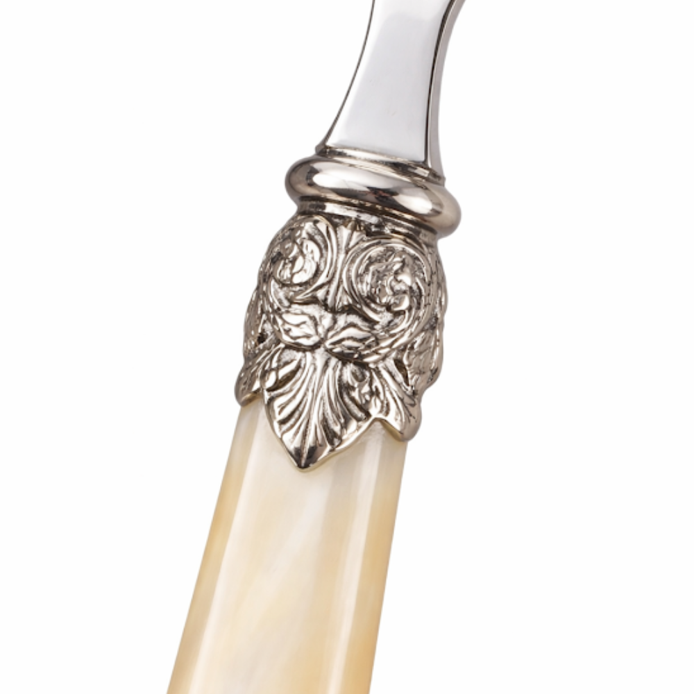 Ivory Pearlized Five Piece Flatware Set