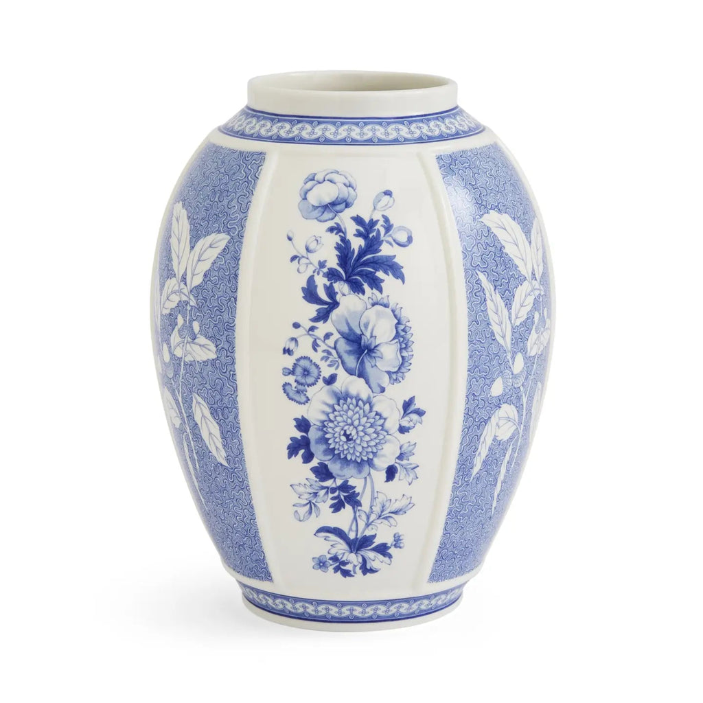 Blue Italian Vase 10" British Flowers - Noble Designs