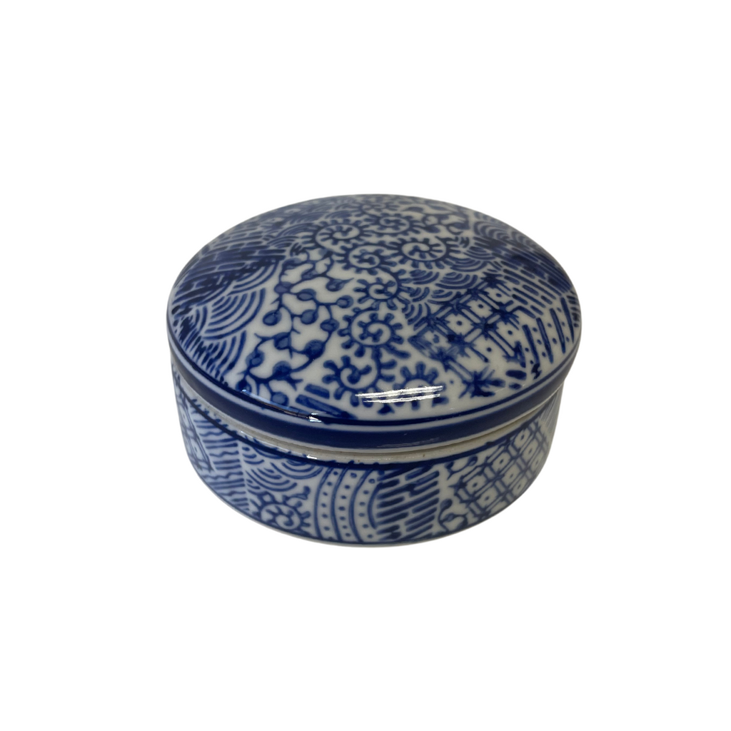 Porcelain Blue and White Trinket Box - Noble Designs