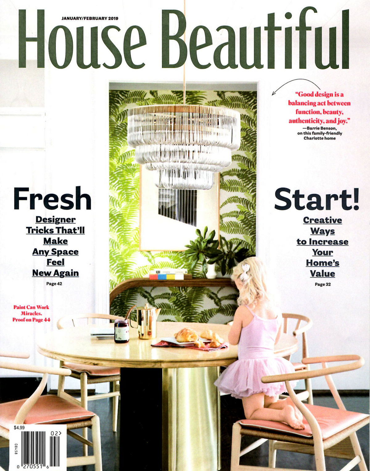 House Beautiful Cover - January 2019