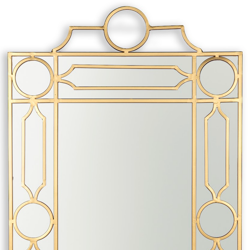Gold Fretwork & Trellis Mirror - Noble Designs